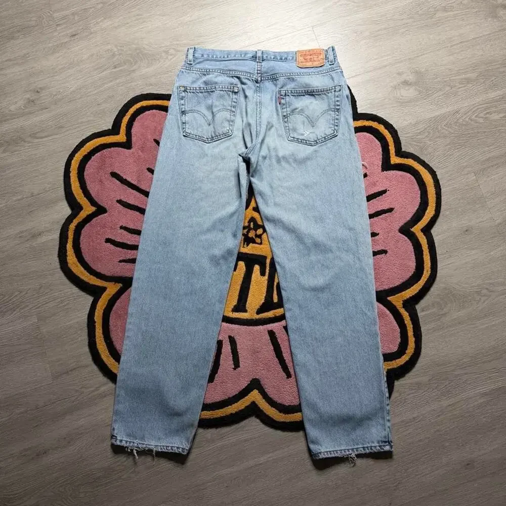 Vintage Y2K Levi’s 550 Relaxed Fit Distressed Denim Jeans Size 34x34 Blue
